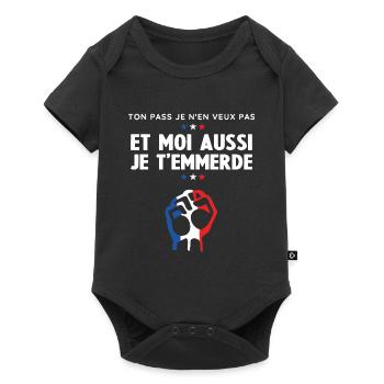 Moi aussi je t'emmerde - Body à manches courtes Premium Bébé - noir - Devant