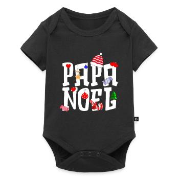 PAPA NOEL - Body à manches courtes Premium Bébé - noir - Devant