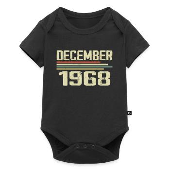 December 1968 Vintage Vintage Retro Birthday - Baby Premium short-sleeve bodysuit - black - Front