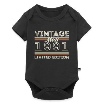 May 1991 Birthday 1991, Legendary since May 1991 - Baby Premium short-sleeve bodysuit - black - Front