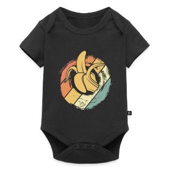Banana High Carb - Baby Premium short-sleeve bodysuit - black - Front