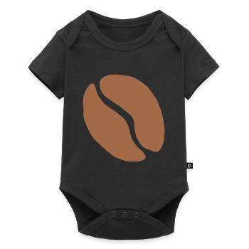 Café en grains de café tasse café caféine cadeau - Body à manches courtes Premium Bébé - noir - Devant
