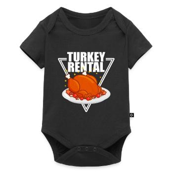 Turkey Rental Thanksgiving Thanksgiving - Baby Premium short-sleeve bodysuit - black - Front