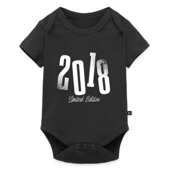 2018 Année de naissance Anniversaire Année de naissance - Body à manches courtes Premium Bébé - noir - Devant