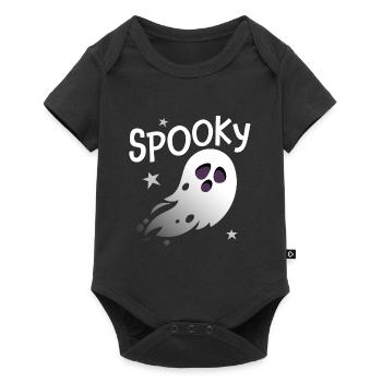 Fantôme effrayant Halloween - Body à manches courtes Premium Bébé - noir - Devant