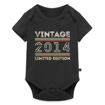 Vintage 2014 - Year 2014 Birthday Gift 2014 - Baby Premium short-sleeve bodysuit - black - Front