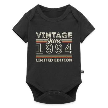 Juni 1994 Juni Geburtstagsgeschenk Juni 1994 - Baby Premium Kurzarmbody - Schwarz - Vorne