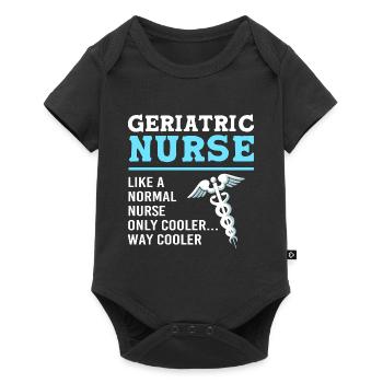 Nursing Home Geriatric Nurse Nurse - Baby Premium short-sleeve bodysuit - black - Front