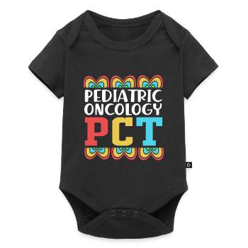 Childhood cancer Cancer survivor Cancer stinks - Baby Premium short-sleeve bodysuit - black - Front