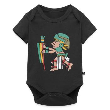 Maya kalender aztec Inka - Baby Premium Kurzarmbody - Schwarz - Vorne