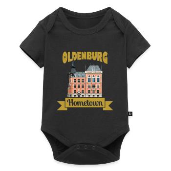 Ville natale d'Oldenburg - Body à manches courtes Premium Bébé - noir - Devant