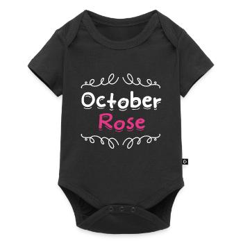 breast cancer / pink October - Baby Premium short-sleeve bodysuit - black - Front