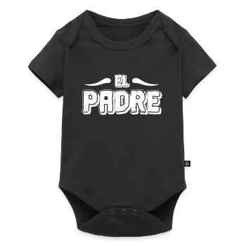 Homme El Padre Fête des pères Papa Dad Mon père - Body à manches courtes Premium Bébé - noir - Devant