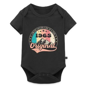 Geburtstagsgeschenk 1965 Frauen | Jahrgang 1965 - Baby Premium Kurzarmbody - Schwarz - Vorne