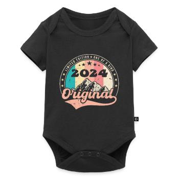 Birthday Gift 2024 Women | Born in 2024 - Baby Premium short-sleeve bodysuit - black - Front