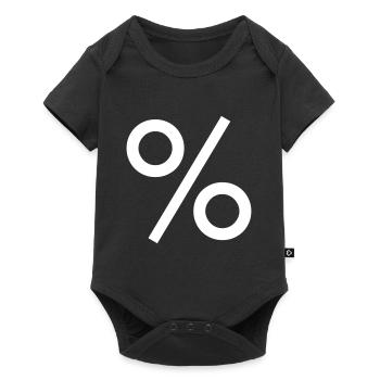 Percent Math - Baby Premium short-sleeve bodysuit - black - Front