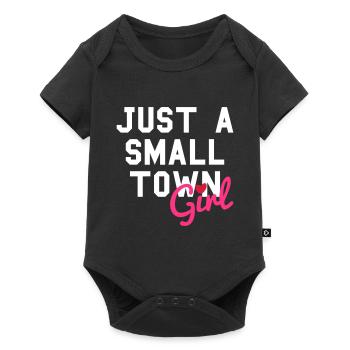 Just a small town girl (Herz als i-Punkt) - Baby Premium Kurzarmbody - Schwarz - Vorne
