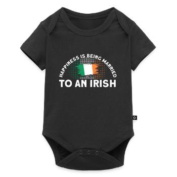 Ireland Irish Flag Irish Wife Gift - Baby Premium short-sleeve bodysuit - black - Front