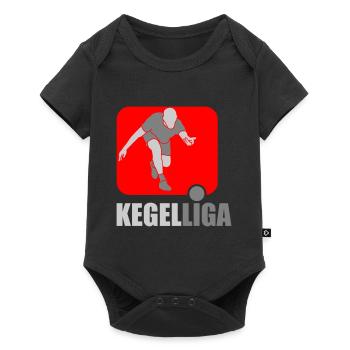 Kegel Liga | Farben änderbar - Baby Premium Kurzarmbody - Schwarz - Vorne