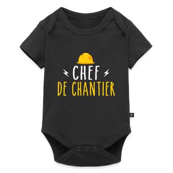 Site Manager - Baby Premium short-sleeve bodysuit - black - Front