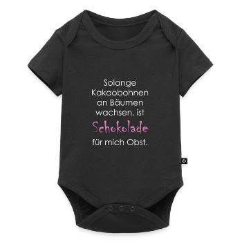chocolate - Baby Premium short-sleeve bodysuit - black - Front