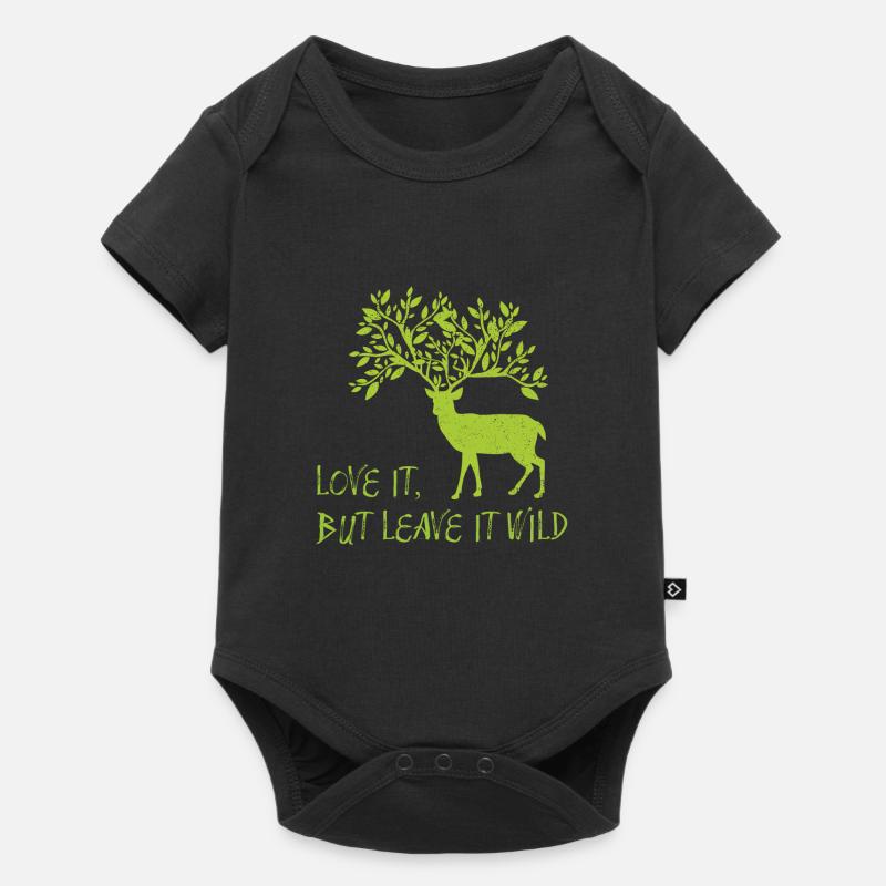 Cerf Sauvage - Body à manches courtes Premium Bébé - noir