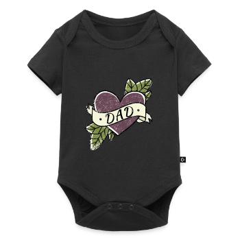 Meilleur papa - Body à manches courtes Premium Bébé - noir - Devant