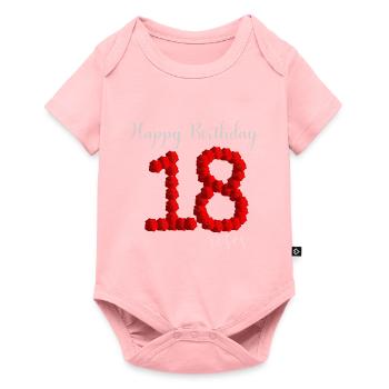 18th birthday - Baby Premium short-sleeve bodysuit - rose - Front