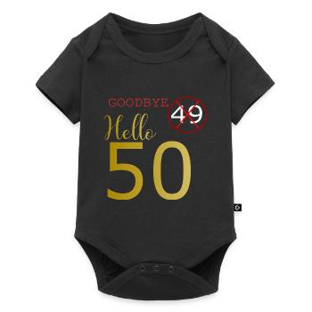 50ème anniversaire - Body à manches courtes Premium Bébé - noir - Devant
