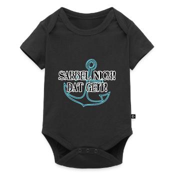 Sabbel nich - lustiges Shirt Geschenk Hamburg - Baby Premium Kurzarmbody - Schwarz - Vorne