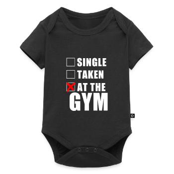 At The Gym - Baby Premium Kurzarmbody - Schwarz - Vorne