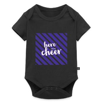 Here For The Cheer - Baby Premium short-sleeve bodysuit - black - Front