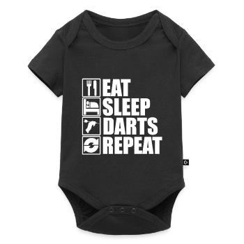 Darts darts darts dart player gift - Baby Premium short-sleeve bodysuit - black - Front