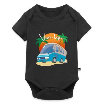 Van Life, RV, Camping Vacation - Baby Premium short-sleeve bodysuit - black - Front