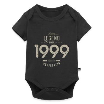 legend since 1999 cadeau anniversaire 23 ans - Body à manches courtes Premium Bébé - noir - Devant