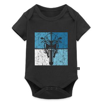 Motorcyclist Biker Retro Motorcycle Motorcycles - Baby Premium short-sleeve bodysuit - black - Front