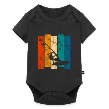 Windsurfer Windsurfer Retro Planche à voile Surf - Body à manches courtes Premium Bébé - noir - Devant