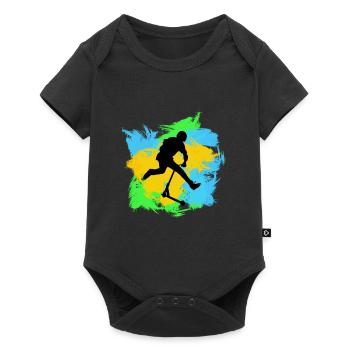 trottinette freestyle - Body à manches courtes Premium Bébé - noir - Devant