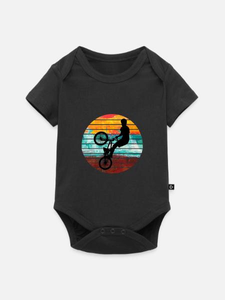 Bmx - Baby Premium Kurzarmbody - Schwarz