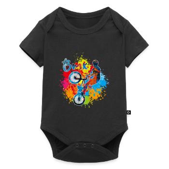 Bmx ,bike - Baby Premium short-sleeve bodysuit - black - Front