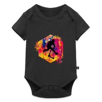 trottinette freestyle - Body à manches courtes Premium Bébé - noir - Devant