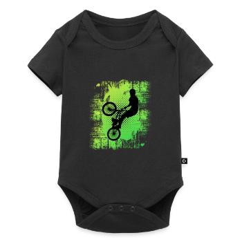 Bmx - Baby Premium short-sleeve bodysuit - black - Front