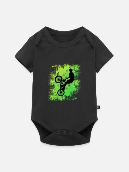 Bmx - Baby Premium Kurzarmbody - Schwarz