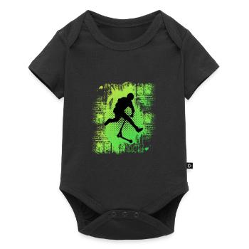 freestyle scooter - Baby Premium short-sleeve bodysuit - black - Front