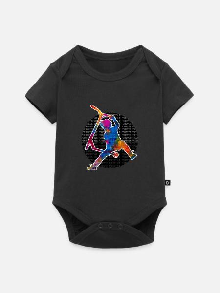 Freestyle-Roller - Baby Premium Kurzarmbody - Schwarz