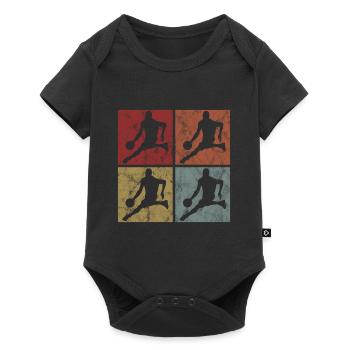 Basket basket basketteur basketteur - Body à manches courtes Premium Bébé - noir - Devant