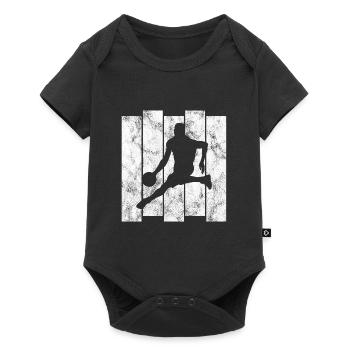 Basket basket basketteur basketteur - Body à manches courtes Premium Bébé - noir - Devant