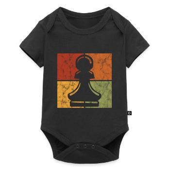 Schachmatt jeu d’échecs rétro jeu d’échecs - Body à manches courtes Premium Bébé - noir - Devant