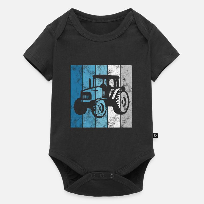 Tracteurs Tracteurs Tracteurs Bauer Rétro tracteur ferme - Body à manches courtes Premium Bébé - noir