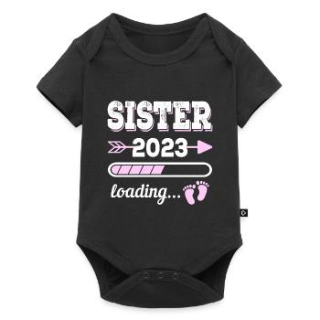 Cadeau Sœur 2023 Future Big Sister - Body à manches courtes Premium Bébé - noir - Devant